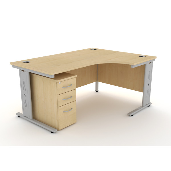 J16 with Narrow Underdesk Pedestal